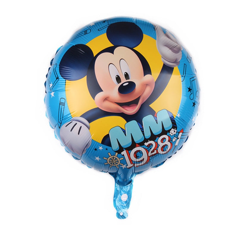 Balon Foil Bulat Love/Hati Mickey Minnie Mouse Size 45 cm