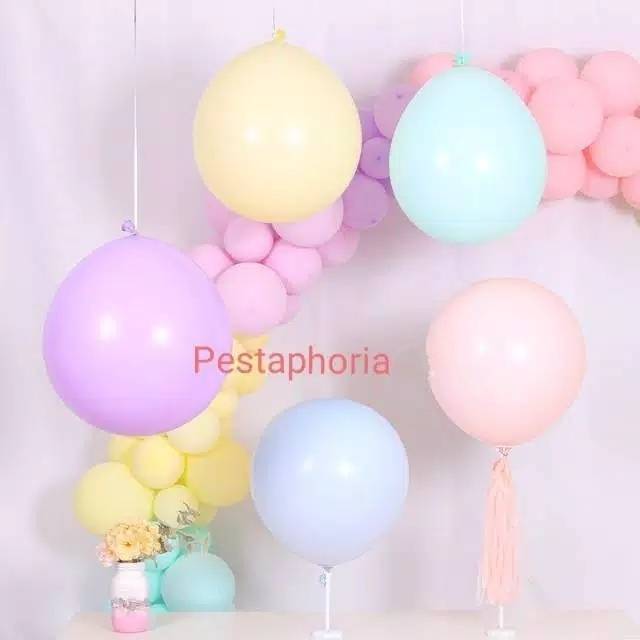 Balon Latex / Lateks Macaron Jumbo Size 18 inch ( 45 cm)