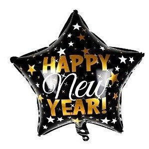 Balon Foil Happy New Year / Dekorasi Tahun Baru