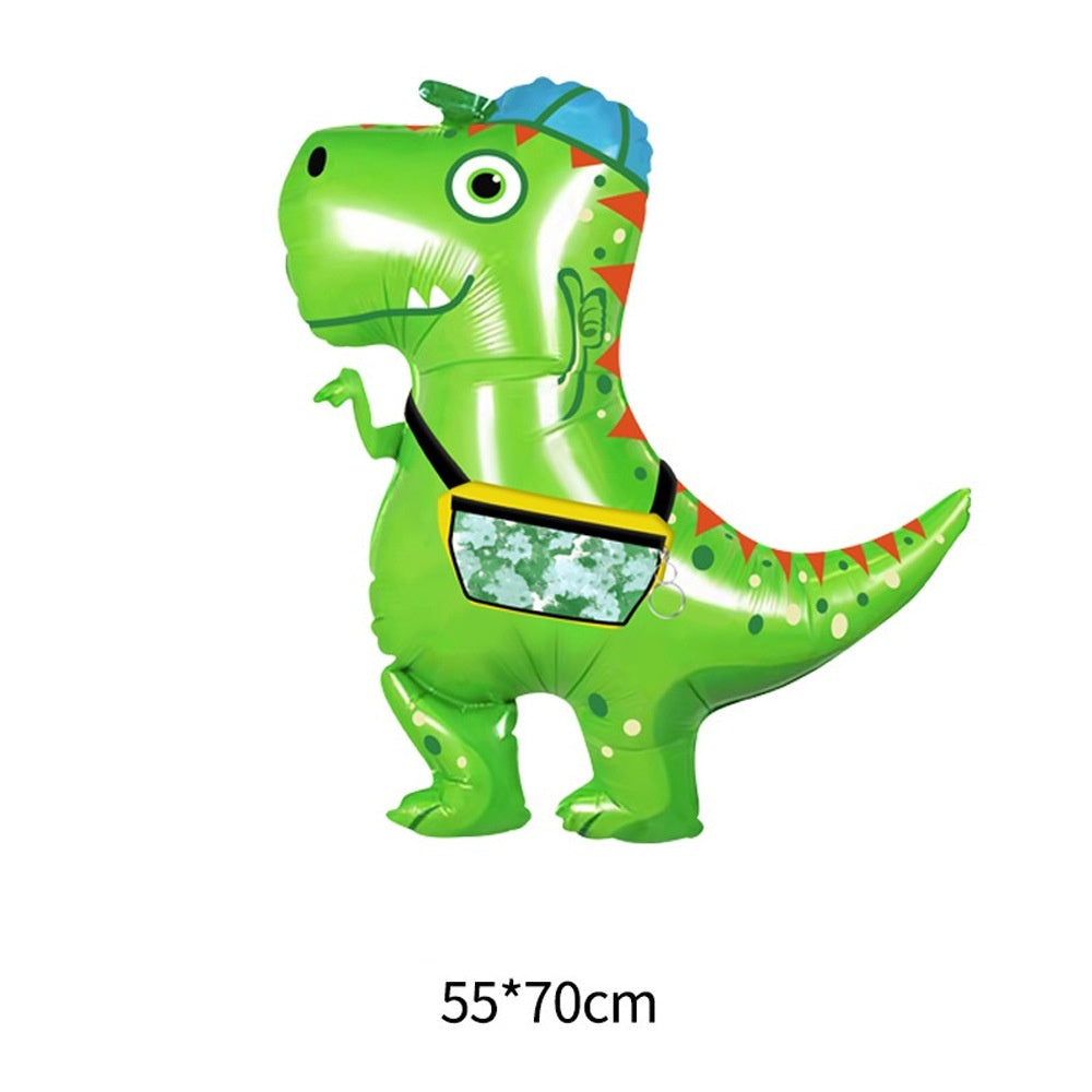 Balon Foil Dino/ Dinosaurus / Dinosaur Kartun Crown Jumbo Size 90 cm