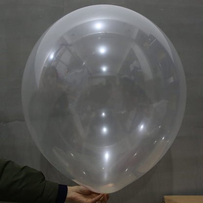 Balon Latex/Lateks Transparan/Clear/Bening Jumbo Size 24 inch