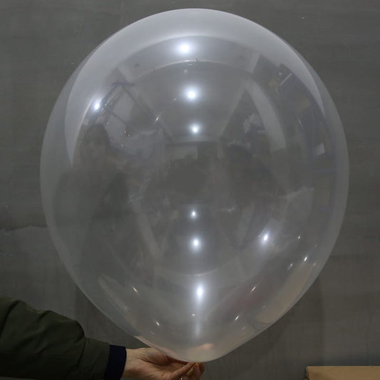 Balon Latex/Lateks Transparan/Clear/Bening Jumbo Size 24 inch