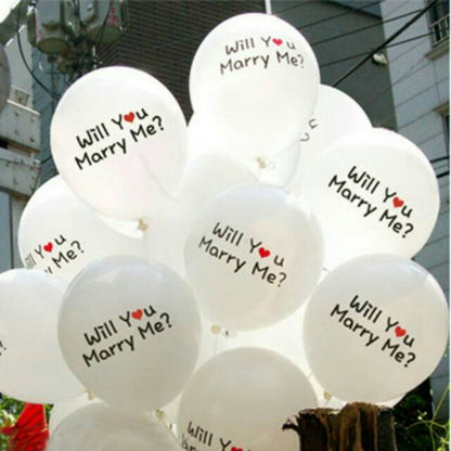 Balon Latex/Lateks Will You Marry Me 12 inch