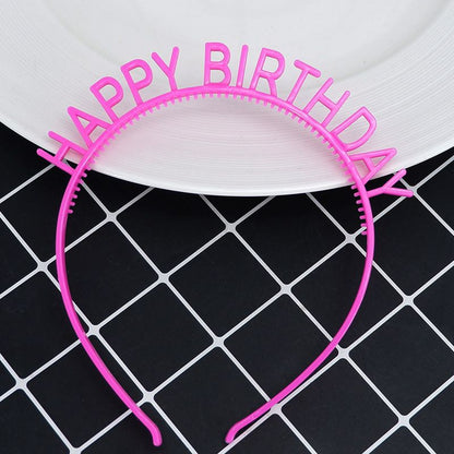 Bando Plastik / Headband Tulisan Happy Birthday