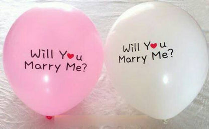 Balon Latex/Lateks Will You Marry Me 12 inch