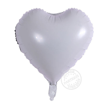 Balon Foil Star / Bintang / Hati / Love size 18 inch (45 cm) Warna Hitam Putih