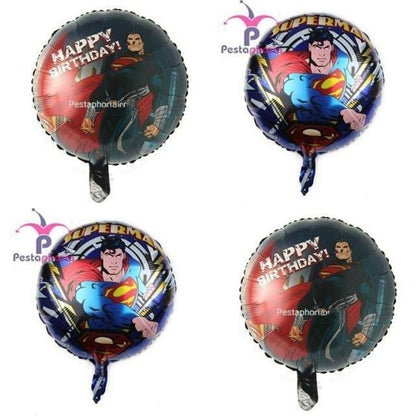 Balon Foil Bulat Superman Size 45cm