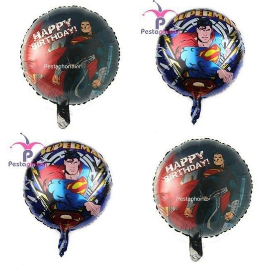 Balon Foil Bulat Superman Size 45cm