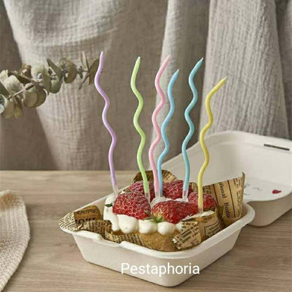 Lilin Spiral Panjang Macaron