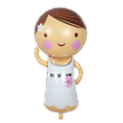 Balon Foil Bride Groom Size Medium 86 cm x 45 cm