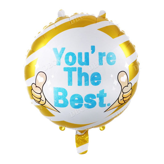 Balon Foil Bulat You're The Best Size 45 cm