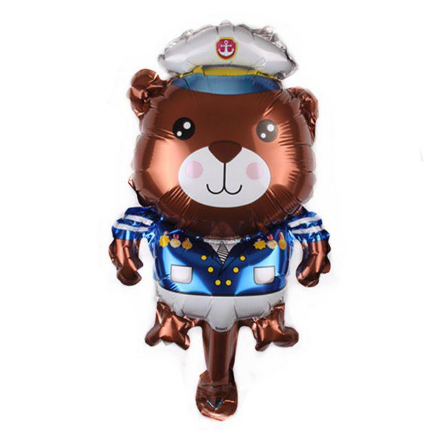 Balon Foil Captain Bear / Penguin / Submarine / Speedboat / Ship Size Mini