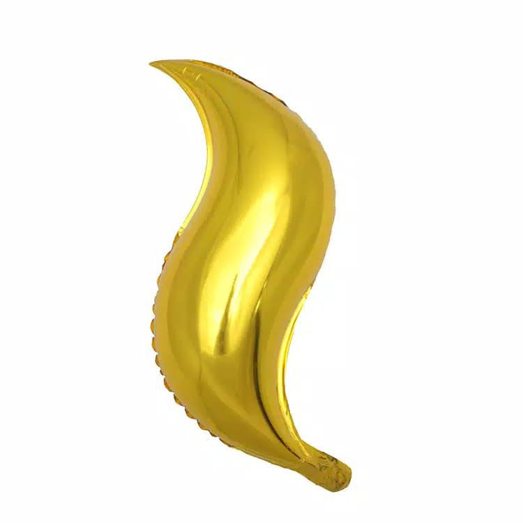 1 Balon Foil S Shape Jumbo Size 18 inch