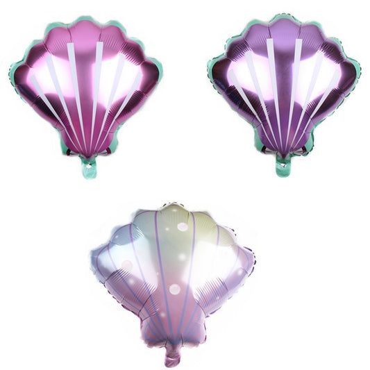 Balon Foil Mermaid Shell / Kerang Size 50 cm