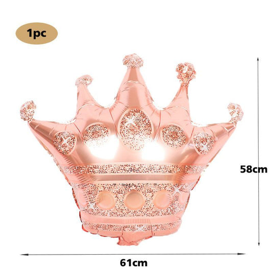 Balon Foil Mahkota / Crown Rose Gold Jumbo