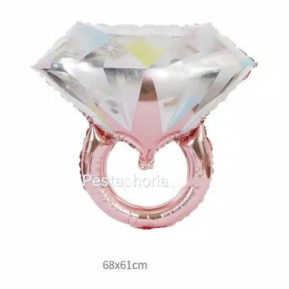 Balon Foil New Diamond Ring Size Medium 68 cm