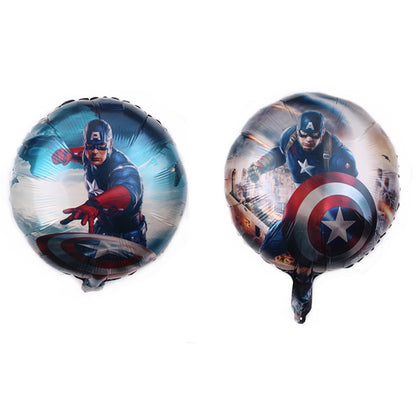 Balon Foil Captain America Bulat Size 45 cm