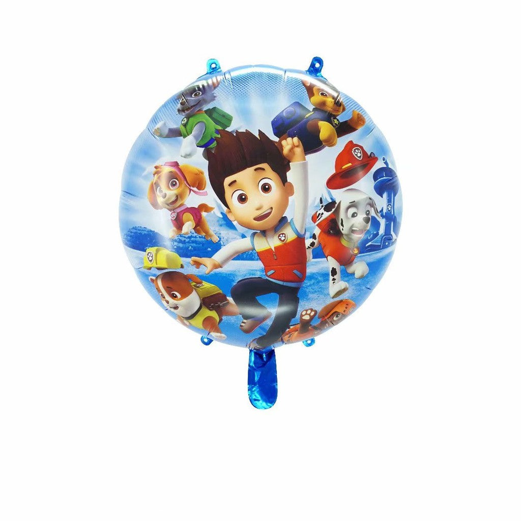 Balon Foil Paw Patrol Bulat / Round Size 45 cm