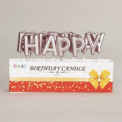 Lilin Ulang Tahun Huruf Kapital / Happy Birthday  Candle