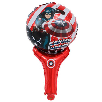 Balon Foil Pentung / Tongkat / Tenis / Handheld Hello Kitty,Doraemon,Frozen,Hulk,Donald,Daisy, Pony