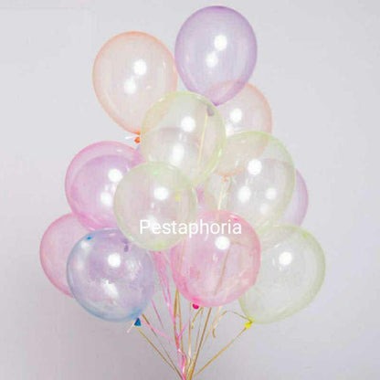 10 pcs Balon Lateks / Latex Crystal Wave Size 12 inch