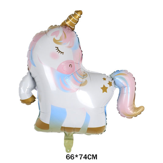 Balon Foil Sleeping Unicorn Full Body Size 74 cm