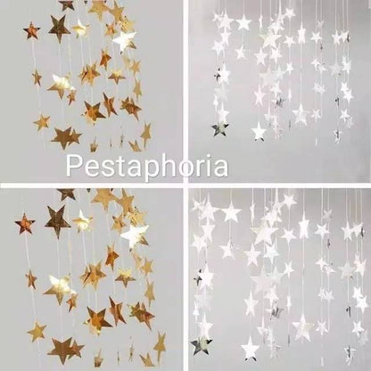 Star Party Garland Metalik 4 meter