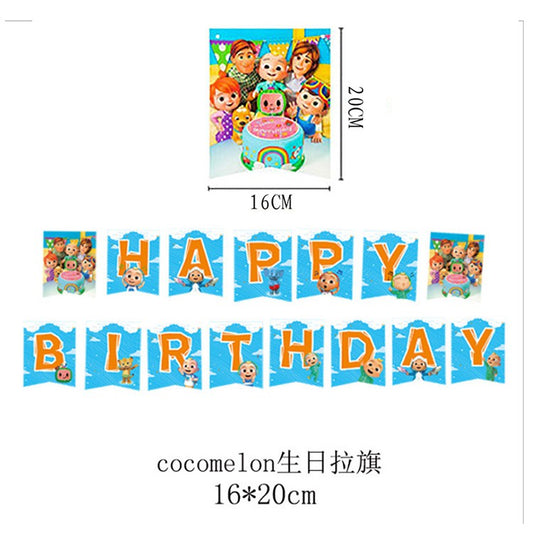 Bunting Flag / Banner HBD Happy Birthday Baby Semangka