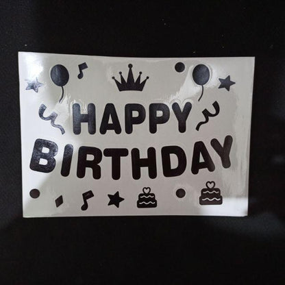 Stiker Bobo Balon PVC Ukuran 21 x 29 cm Balloon Sticker Happy Birthday/I Love You/Anniversary/Graduation