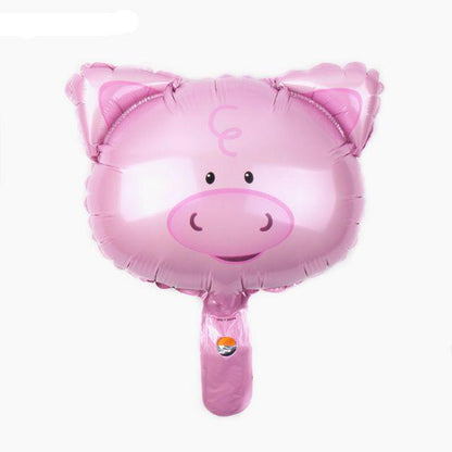 Balon Foil Kepala Hewan Mini