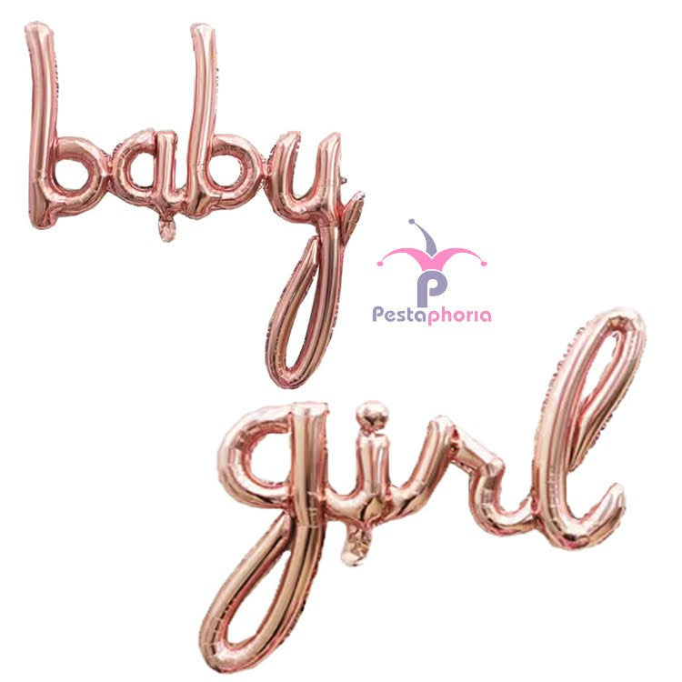 Balon Foil Huruf Latin kecil baby boy / baby girl
