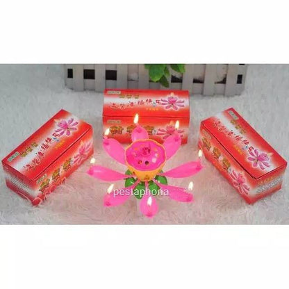 Lilin Musik Lotus / Lotus Happy Birthday Music Candle