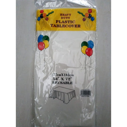 Taplak Meja Plastik Polos / Plastic Table Cover Polos