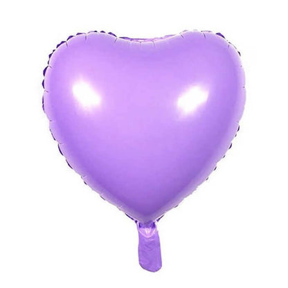 Balon Foil Hati / Love, Star / Bintang, Bulat / Round Macaron Size 45 cm