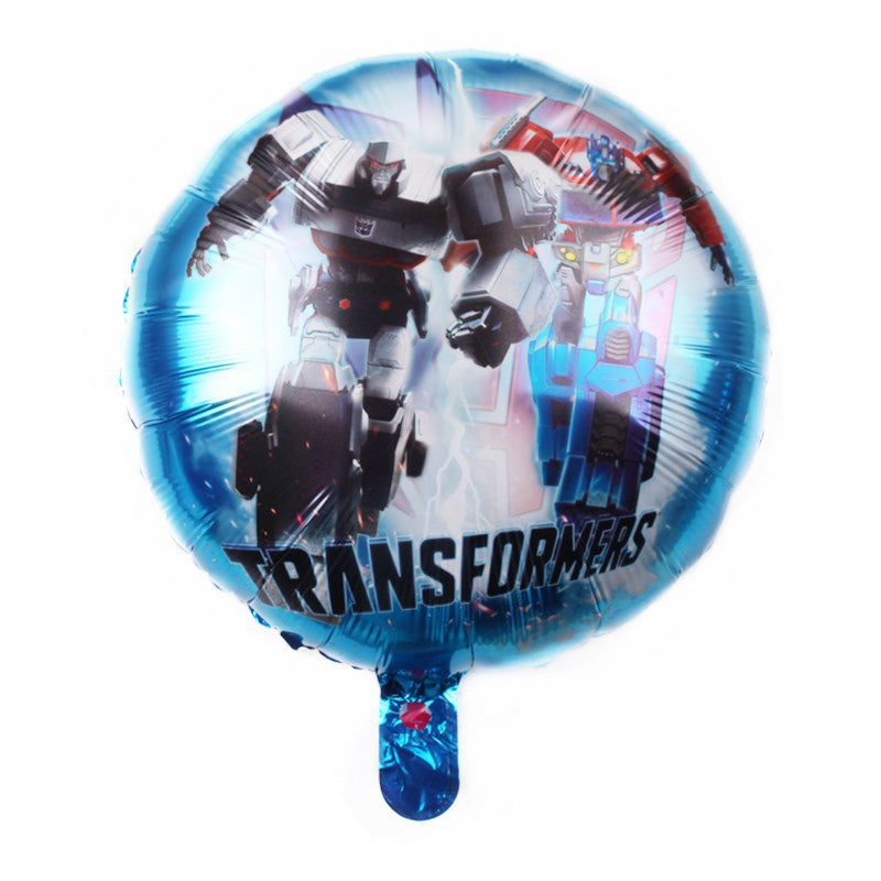 Balon Foil Bulat Transformers / Megatron , Optimus Prime, Bumblebee Size 45 cm