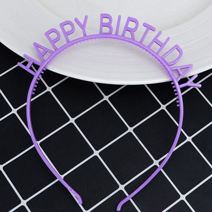 Bando Plastik / Headband Tulisan Happy Birthday