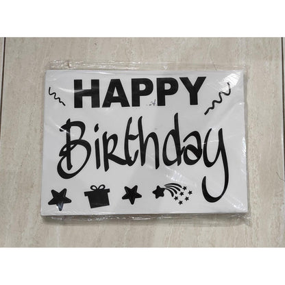 Stiker Bobo Balon PVC Ukuran 21 x 29 cm Balloon Sticker Tulisan Happy Birthday/I Love You/Graduation/Congrats