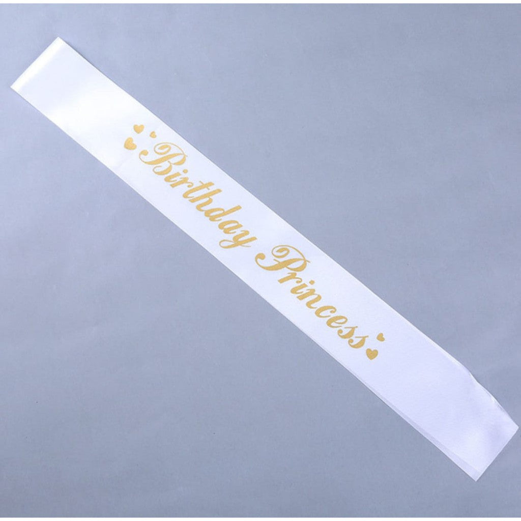 (Tidak Bisa Custom) Selempang / Sash Birthday Girl, Birthday Boy, Birthday Princess, Bride To Be, Mom To Be, I Graduated