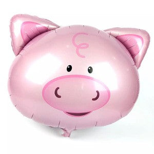 Balon Foil Pig Head / Kepala Babi Mini