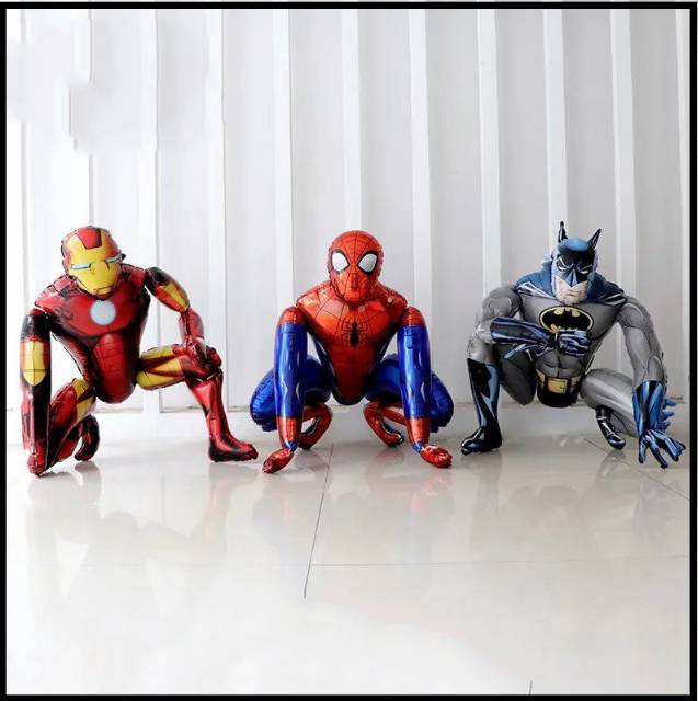 Balon Foil 3D Spiderman, Batman, Iron Man