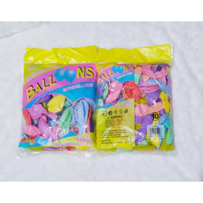 1 pack isi 100 pcs warna mix Balon Latex / Lateks Macaron Size 10 inch