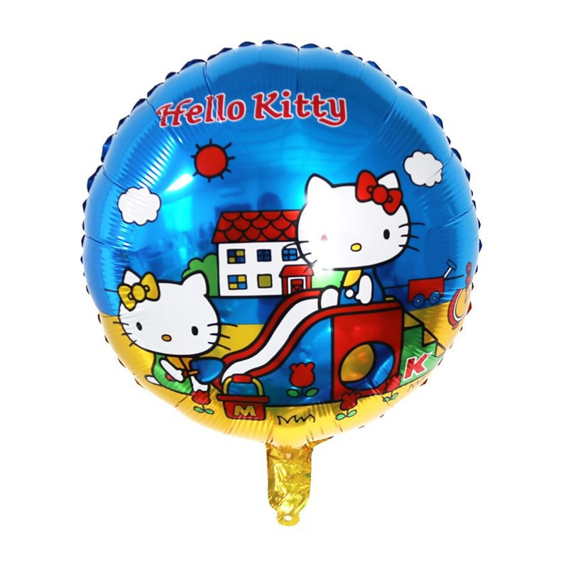 Balon Foil Bulat Hello Kitty Size 45cm