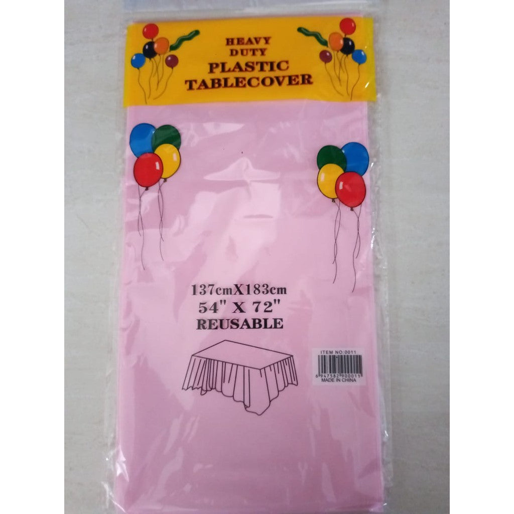 Taplak Meja Plastik Polos / Plastic Table Cover Polos