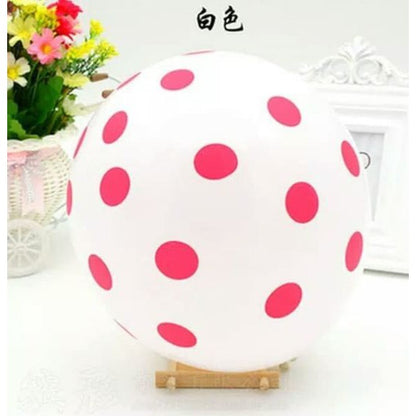 Balon Lateks/Latex Polkadot 12 inch High Quality Tebal