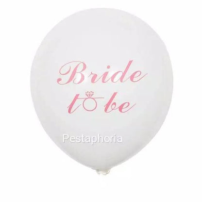 10 pcs Balon Latex / Lateks Bride To Be Size 10 inch