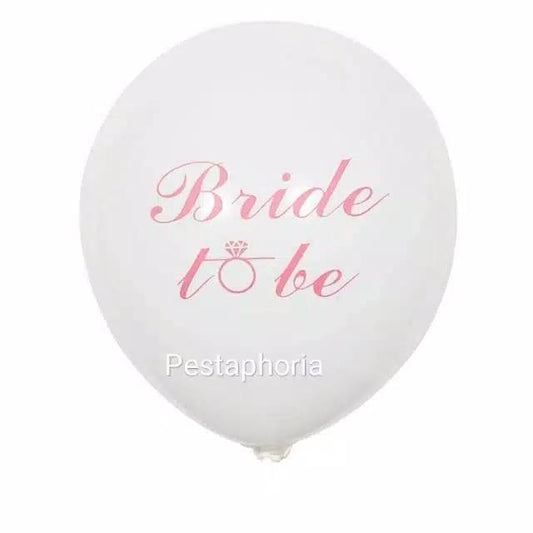 10 pcs Balon Latex / Lateks Bride To Be Size 10 inch