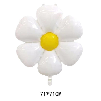 Balon Foil Daisy Flower Medium Size 71 x 71 cm