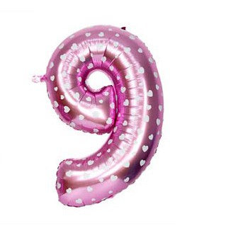 Balon Foil Angka Pink Size 40 cm