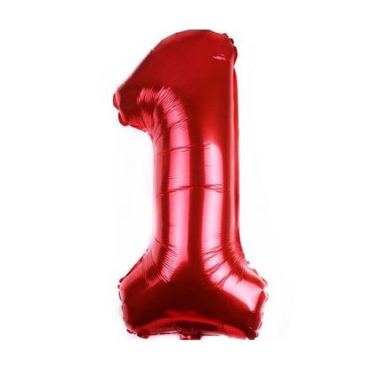 Balon Foil Angka Merah Size 40 cm