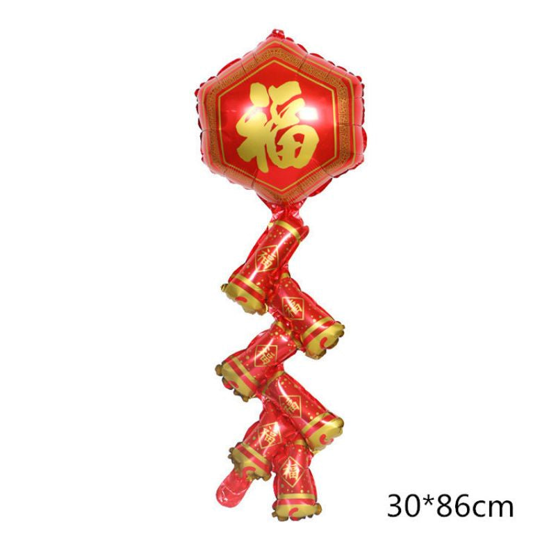 Set isi 5 Balon Foil Imlek / Chinese New Year